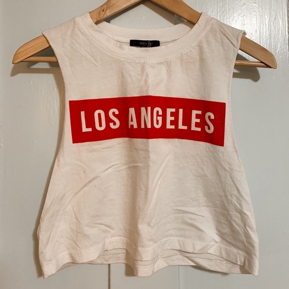 Forever 21 Women’s “Los Angeles” Crop Top - Picture 1 of 3